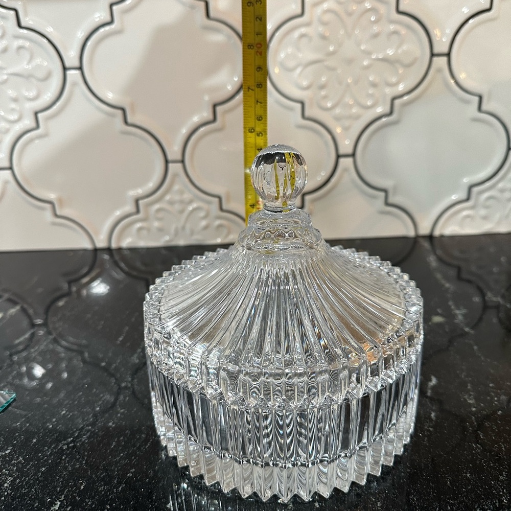 Mikasa Diamond Fire Crystal Dish